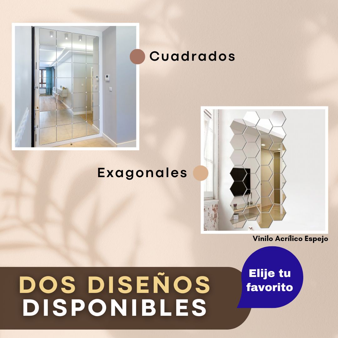 Dale a tus espacios la elegancia que merecen: PROMO Espejos decorativos paga 20 lleva 30 unidades